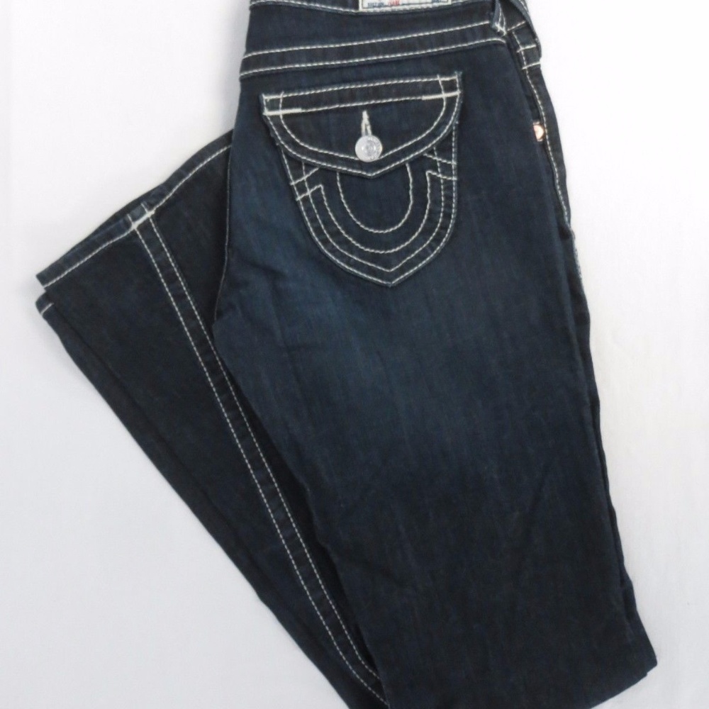 TRUE RELIGION World Tour Dark Blue Jeans Size 28